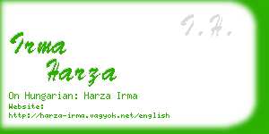 irma harza business card
